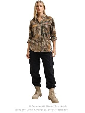 SOLA Realtree Xtra Camo ScentBlocker S3 Recon Hunting Shirt Ladies M